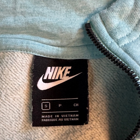 Nike Sky Blue Half-Zip Hoodie - Picture 2 of 3
